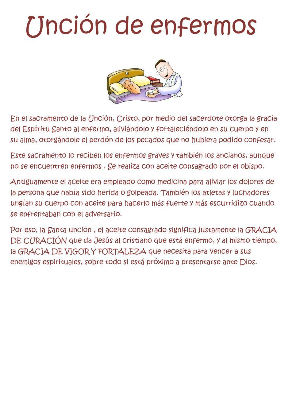 Unción de enfermos Unción de enfermos