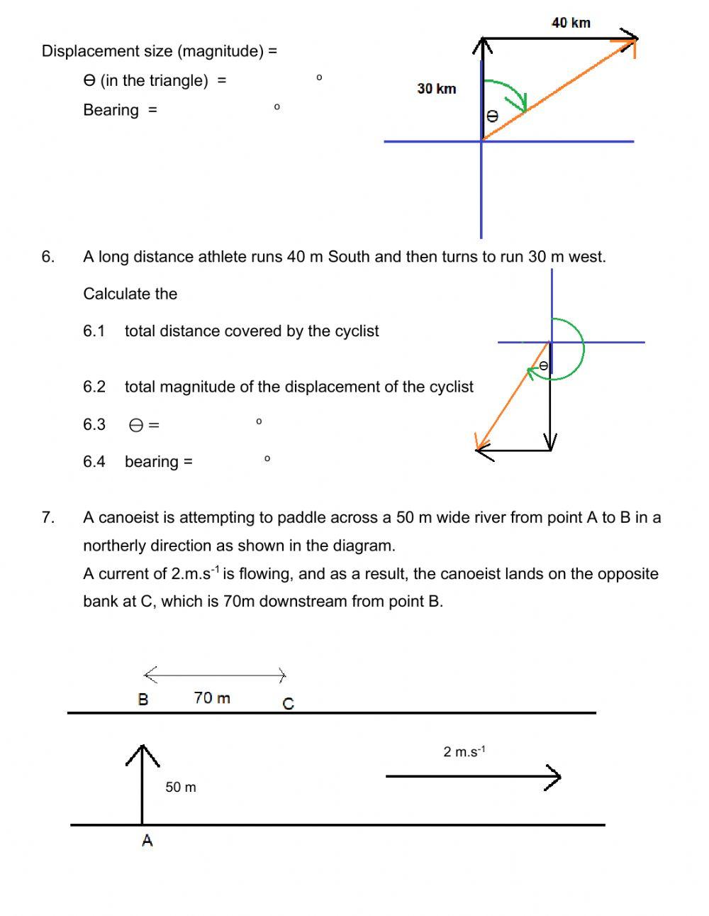 Motion worksheet 2