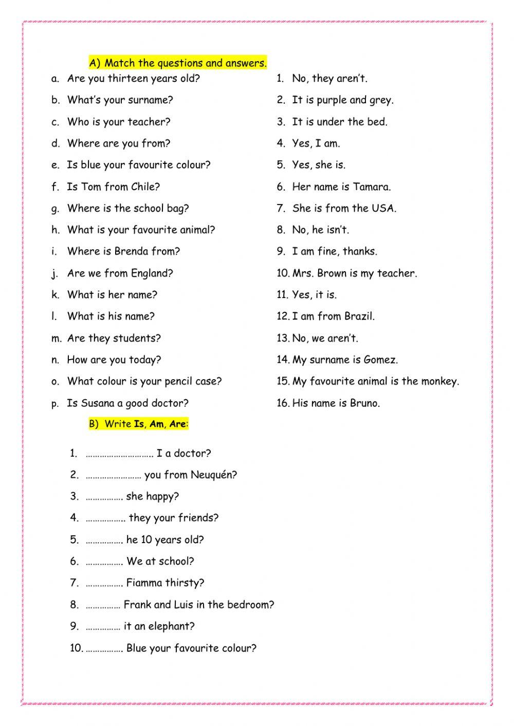 Personal Information