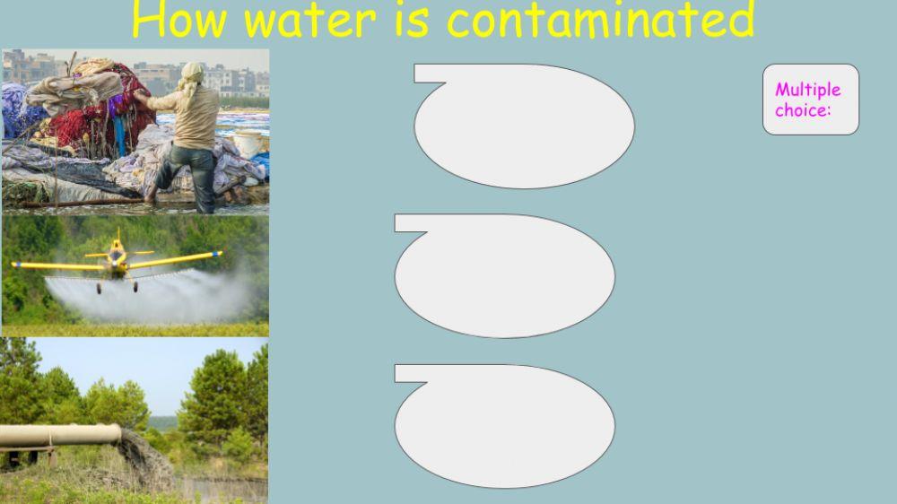Contaminated water