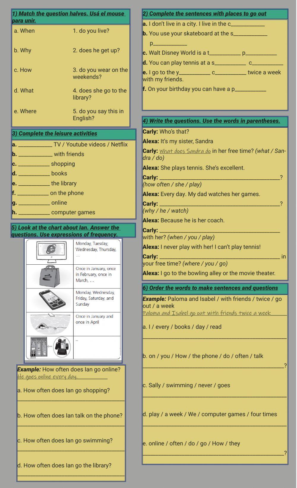 Open questions with Simple Present