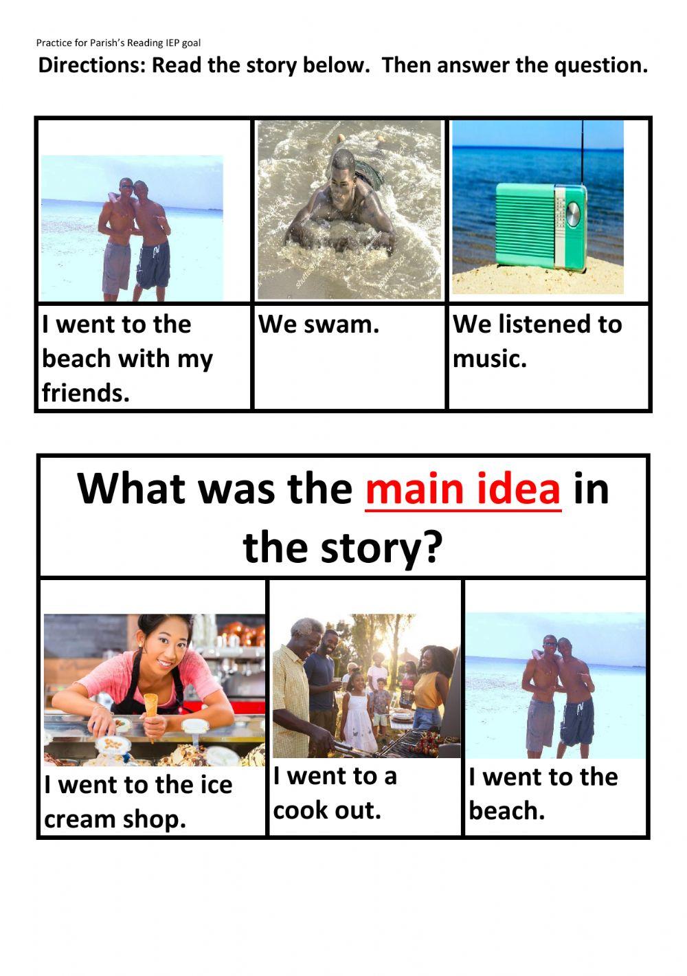 Parish's reading goal sheet -1- beach