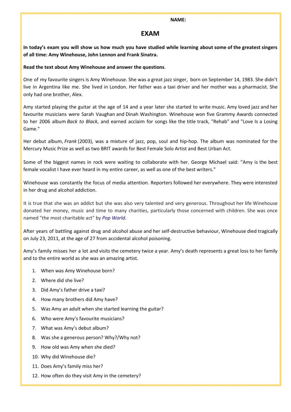 LICEO 4 - INGLÉS - 5° AÑO