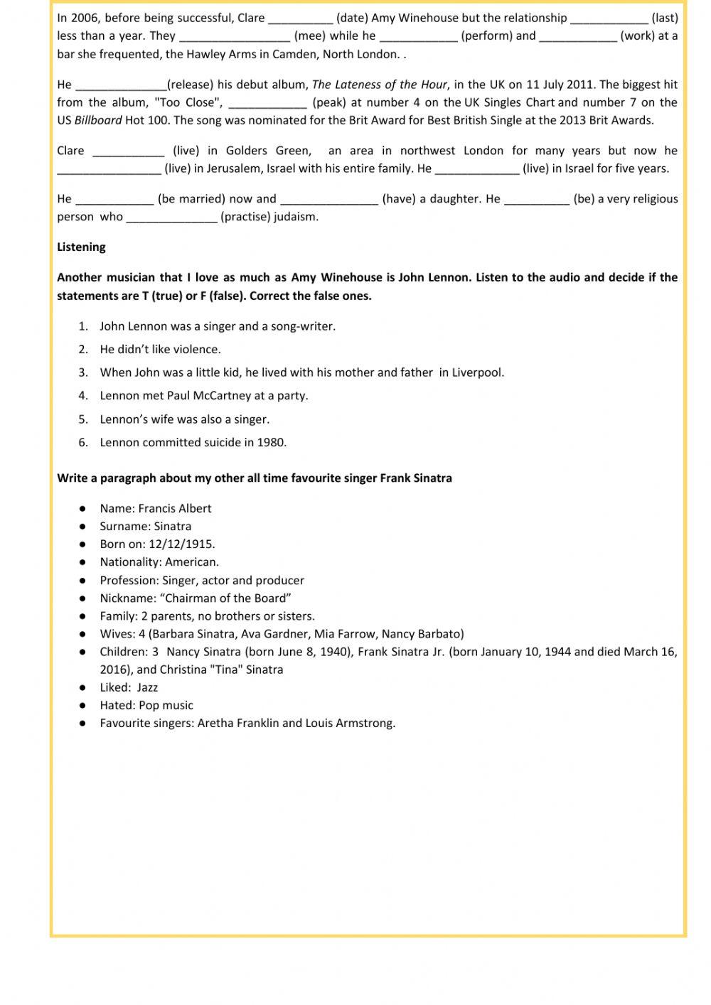 LICEO 4 - INGLÉS - 5° AÑO