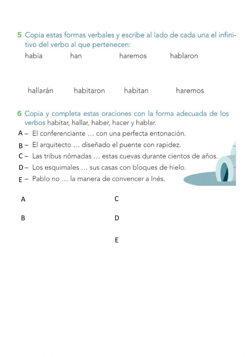 ORTOGRAFÍA - verbos con -h-