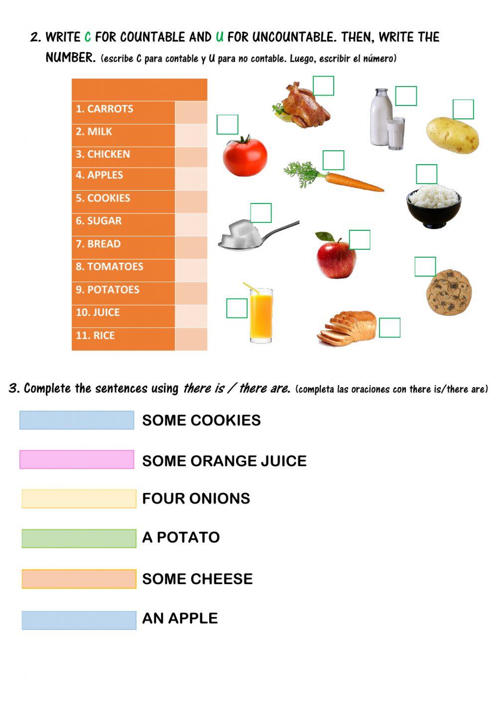 Food and drink there is there are