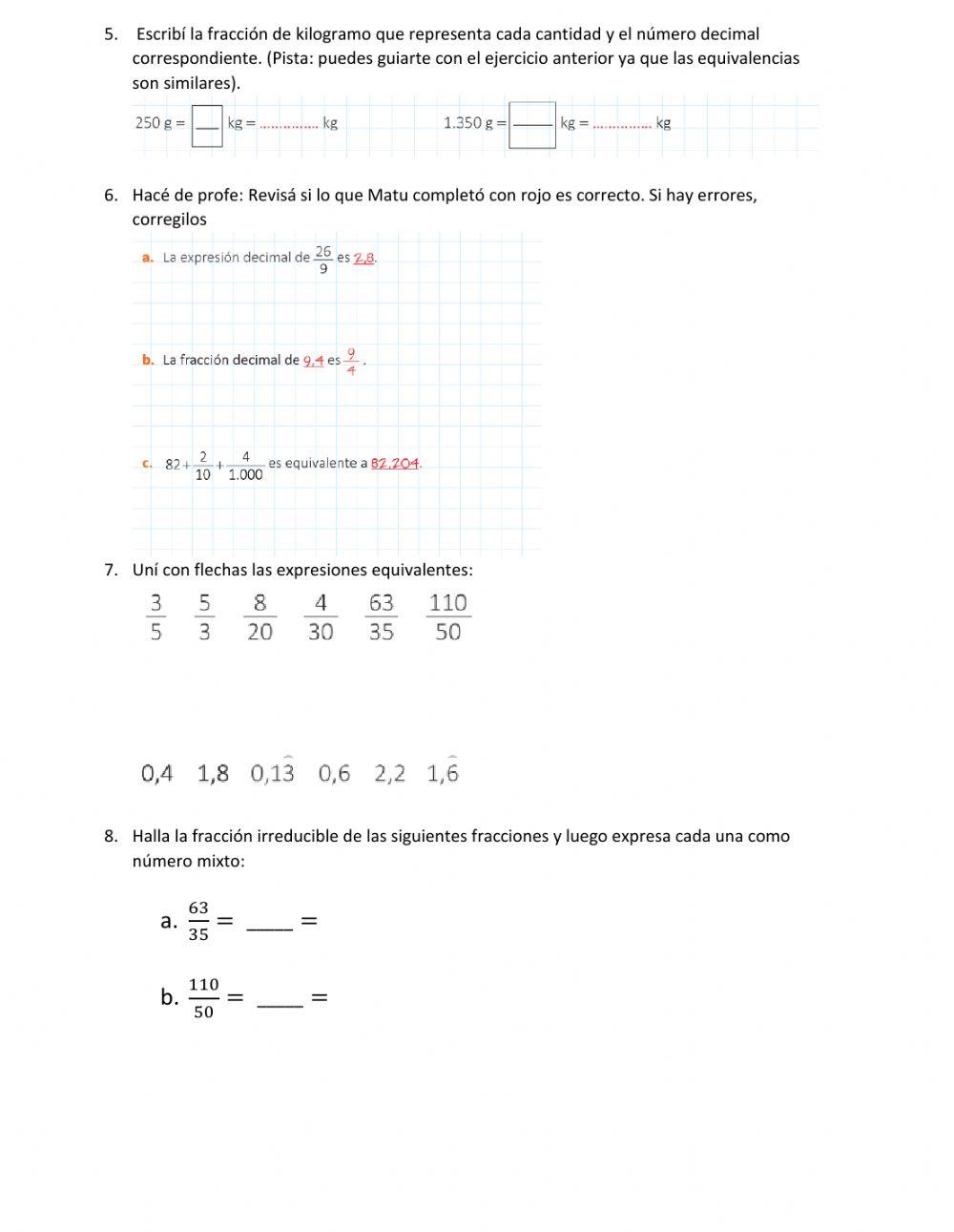 Expresiones equivalentes