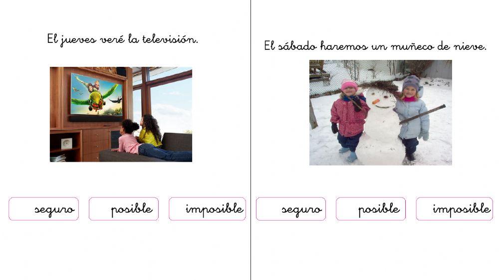 Suceso seguro, posible e imposible