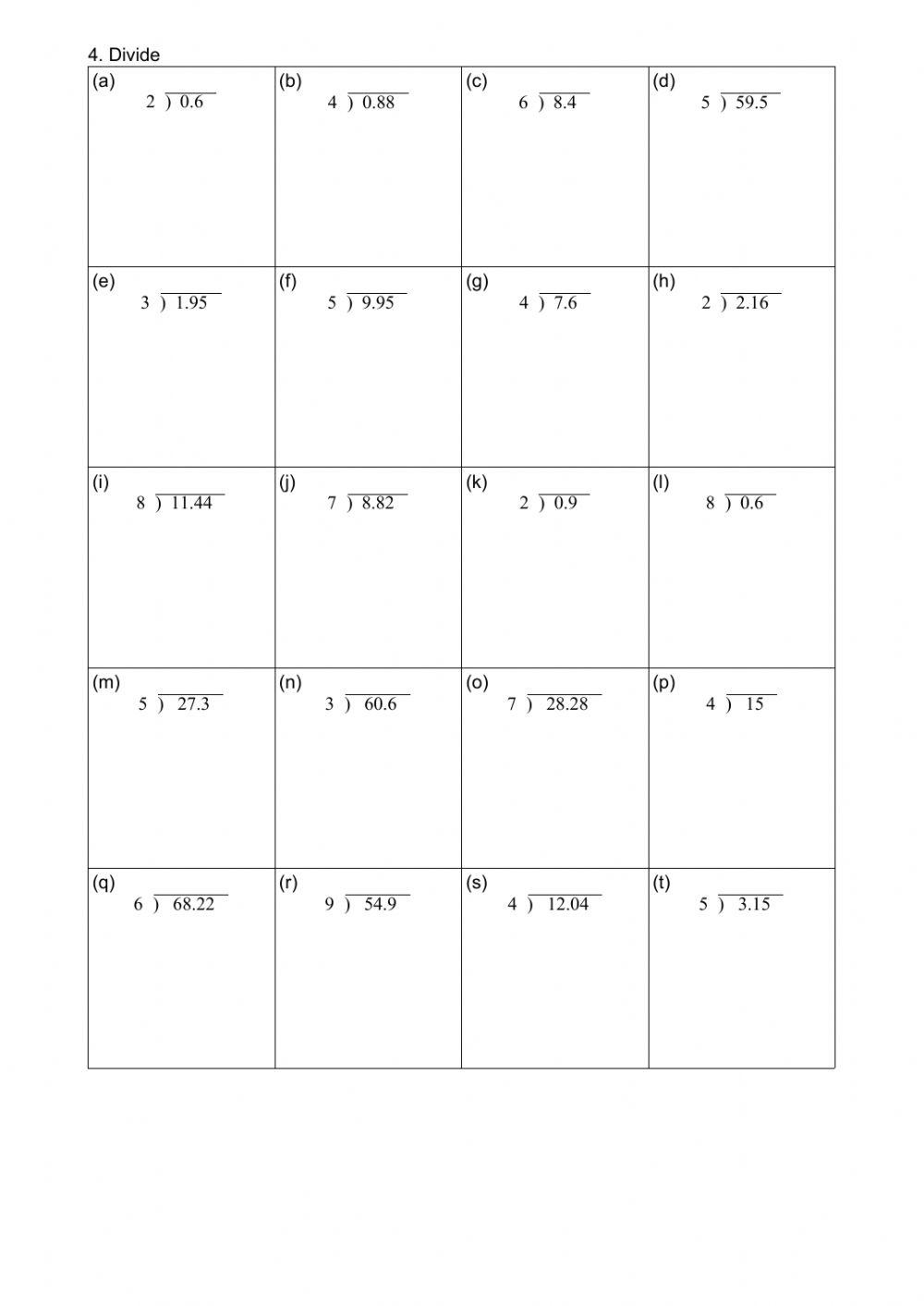 5776320 | P4 Decimals part 5 | edu|Kate | LiveWorksheets