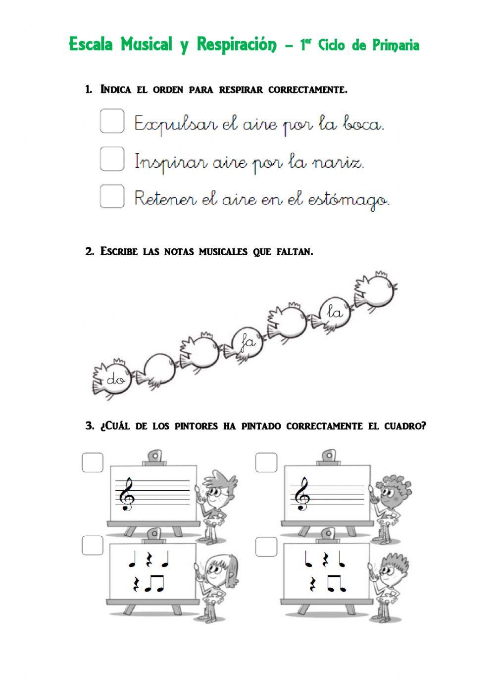 Respiración y Escala Musical