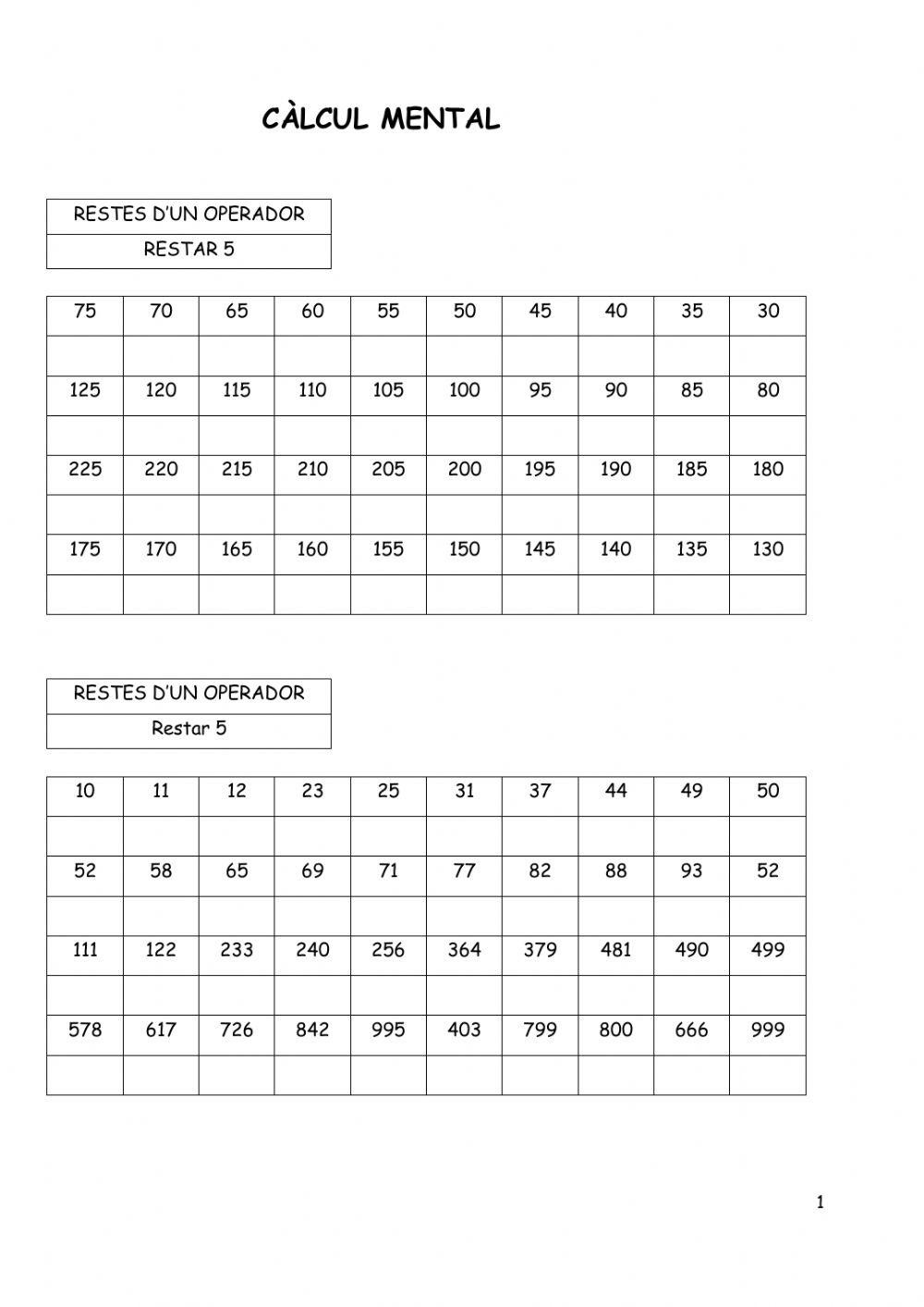 Càlcul mental