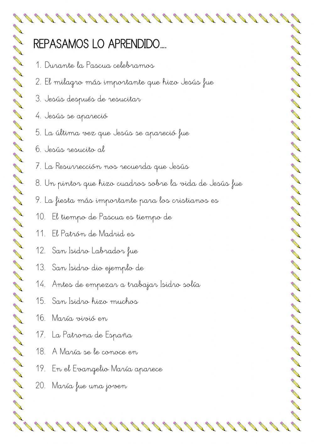 Repasamos lo aprendido