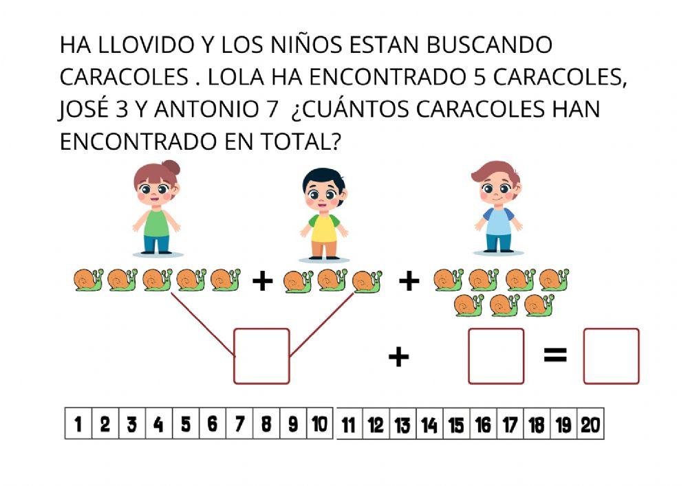 Sumas de tres dígitos