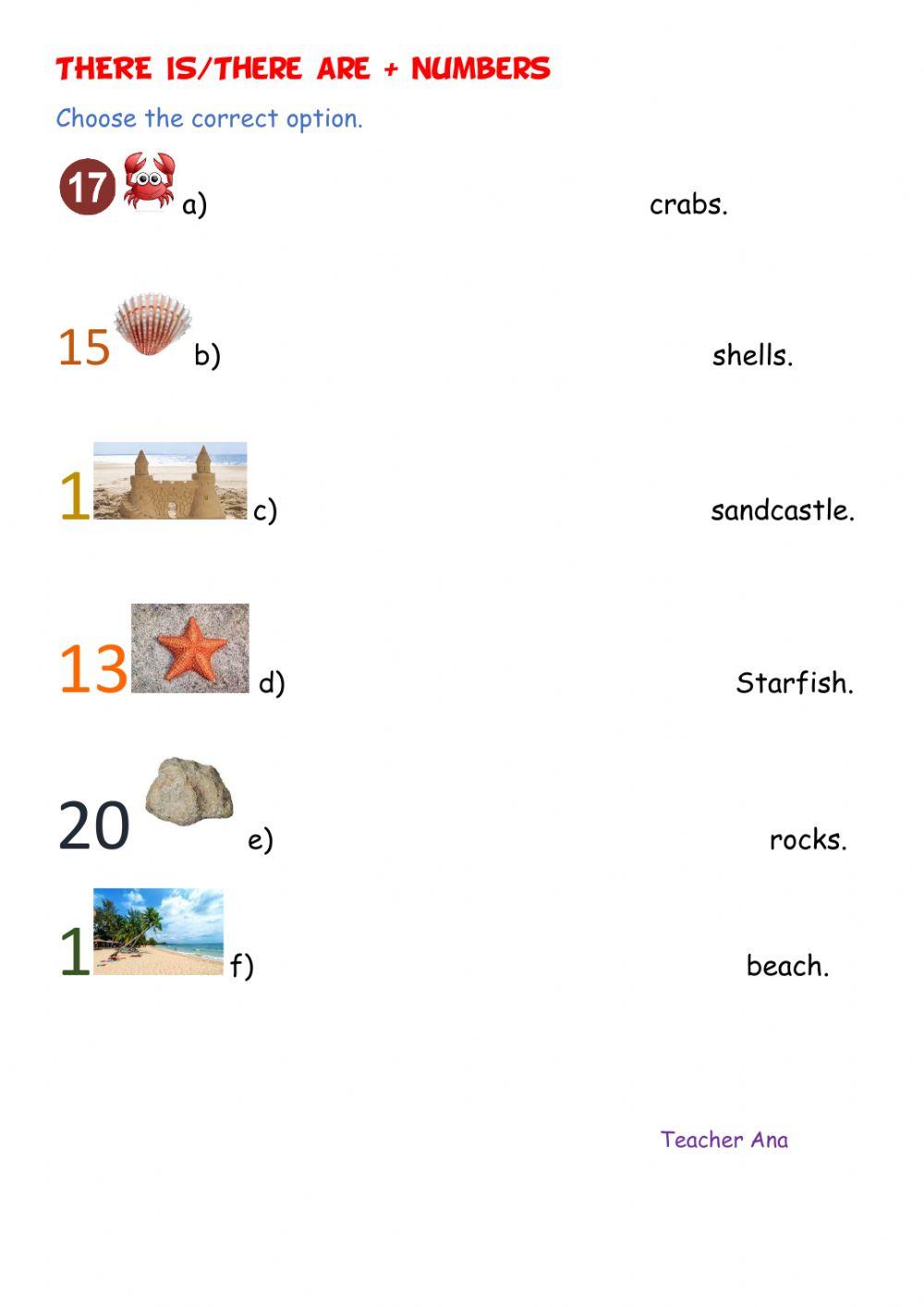 THERE IS-tHERE ARE + NUMBERS