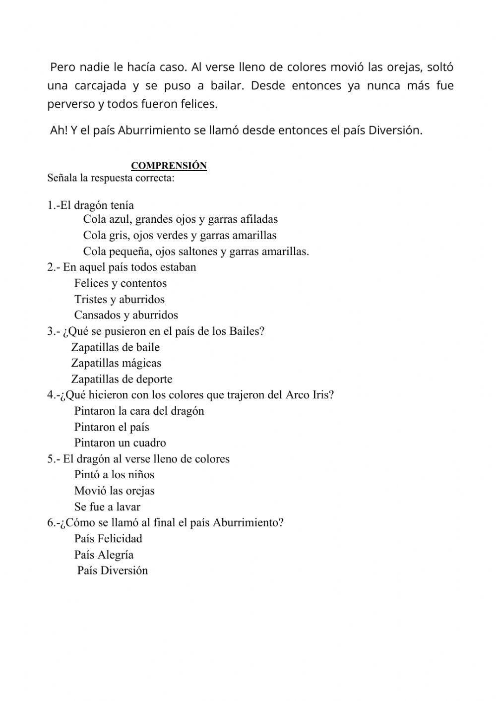 País del aburrimiento a diversión