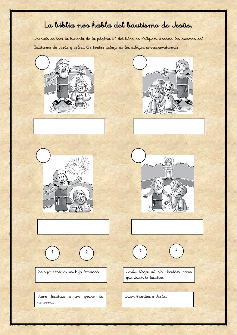 La biblia nos habla del bautismo de Jesús 2º