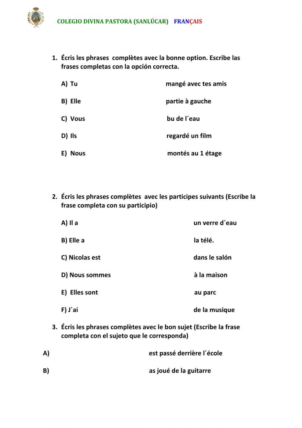 Passé Composé (être ou Avoir)