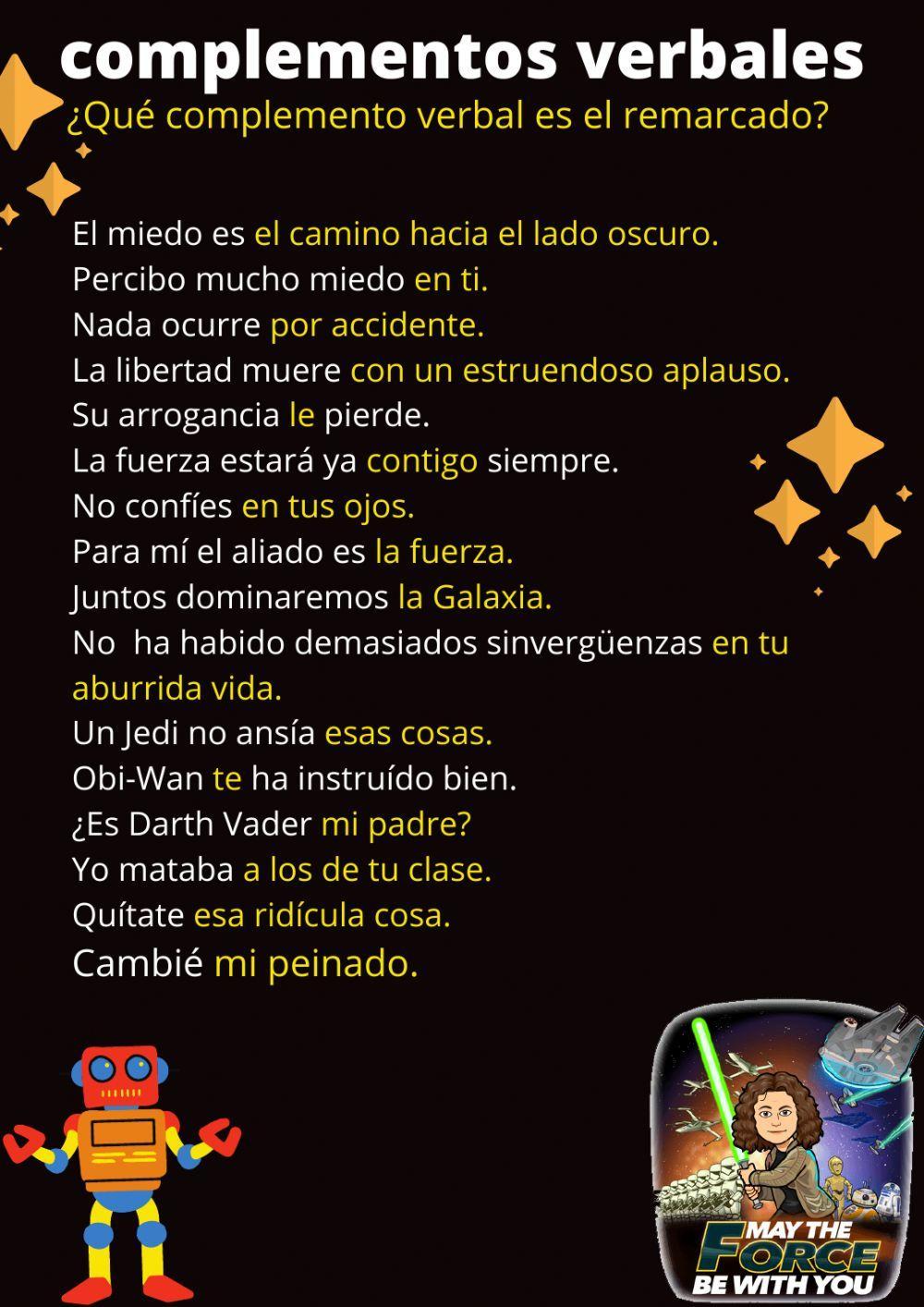 Complementos verbales