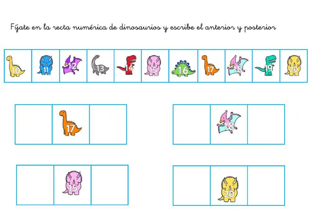 Anterior y posterior y ordenar de mayor a menor Anterior y posterior y ordenar de mayor a menor