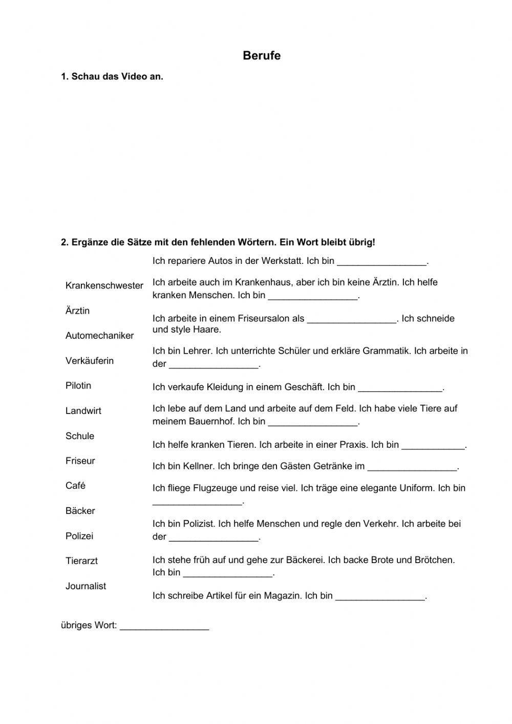 Berufe