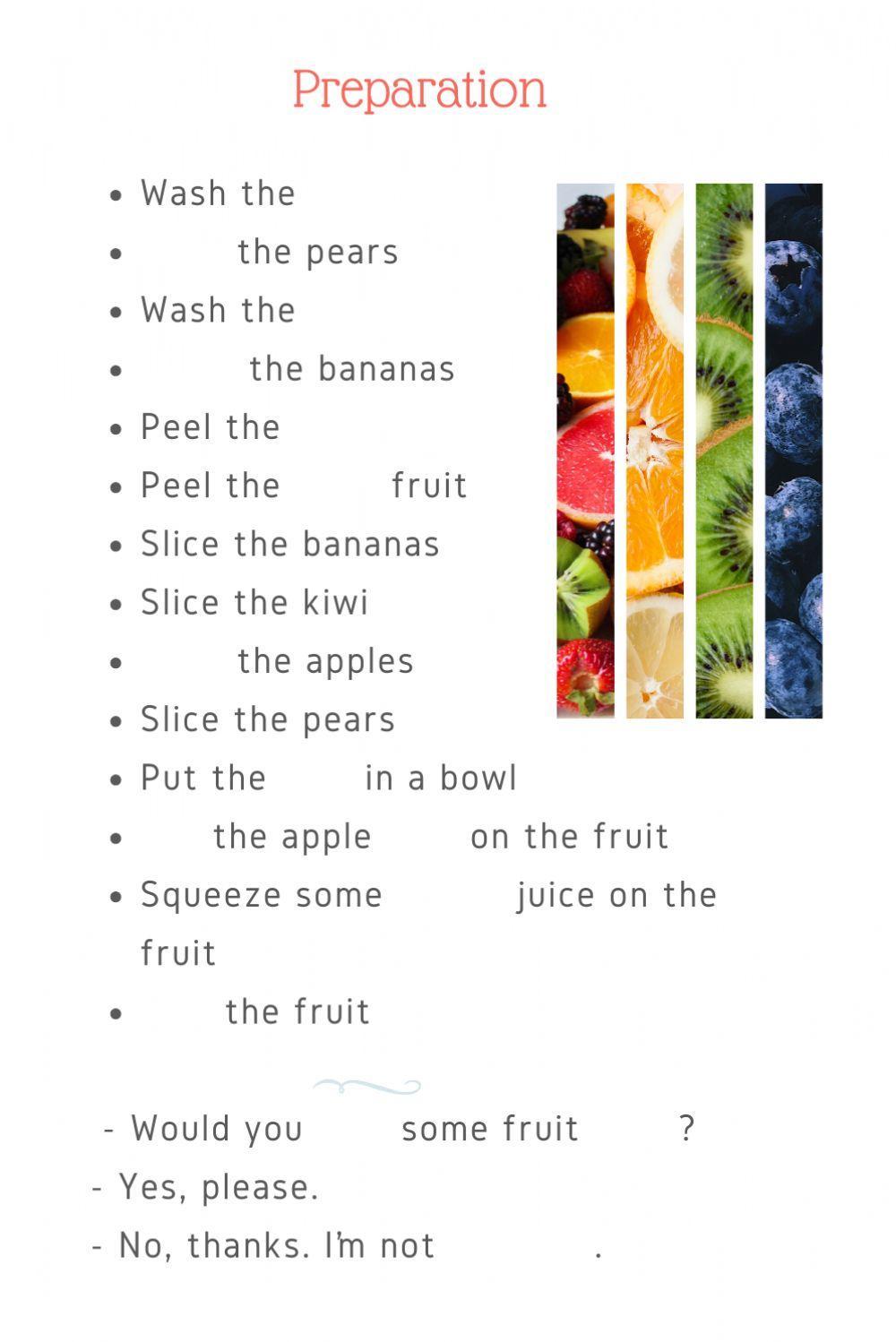 Let's Make Fruit Salad