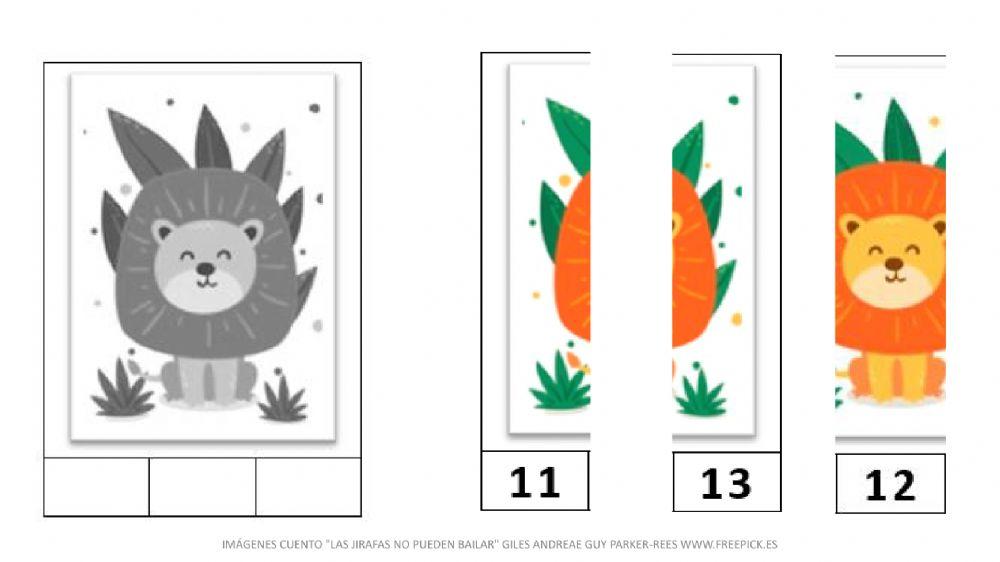 Puzzle numérico II animales