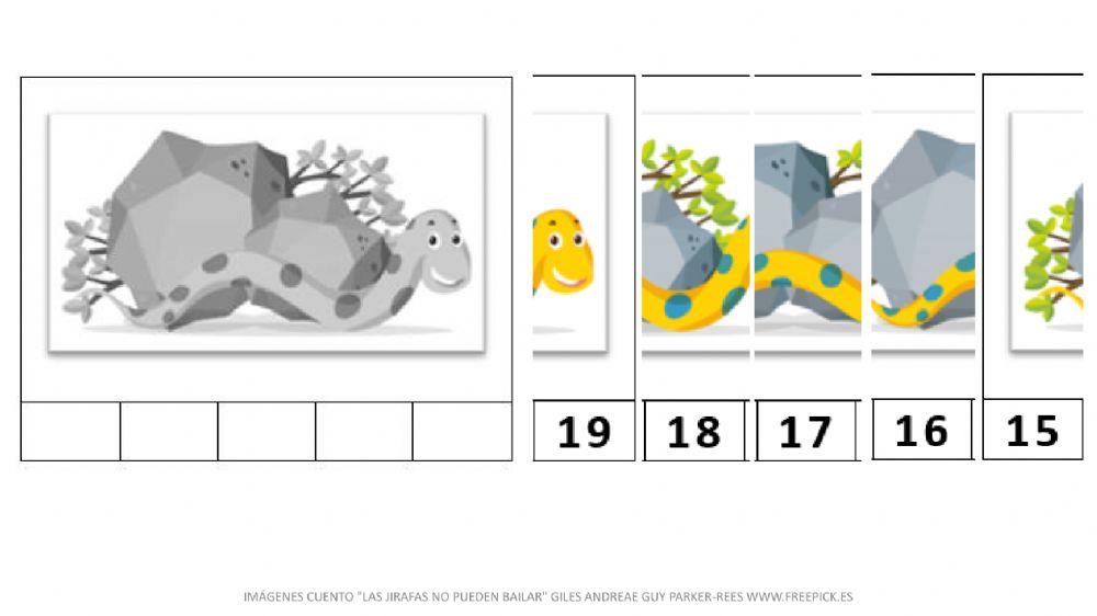 Puzzle numérico II animales