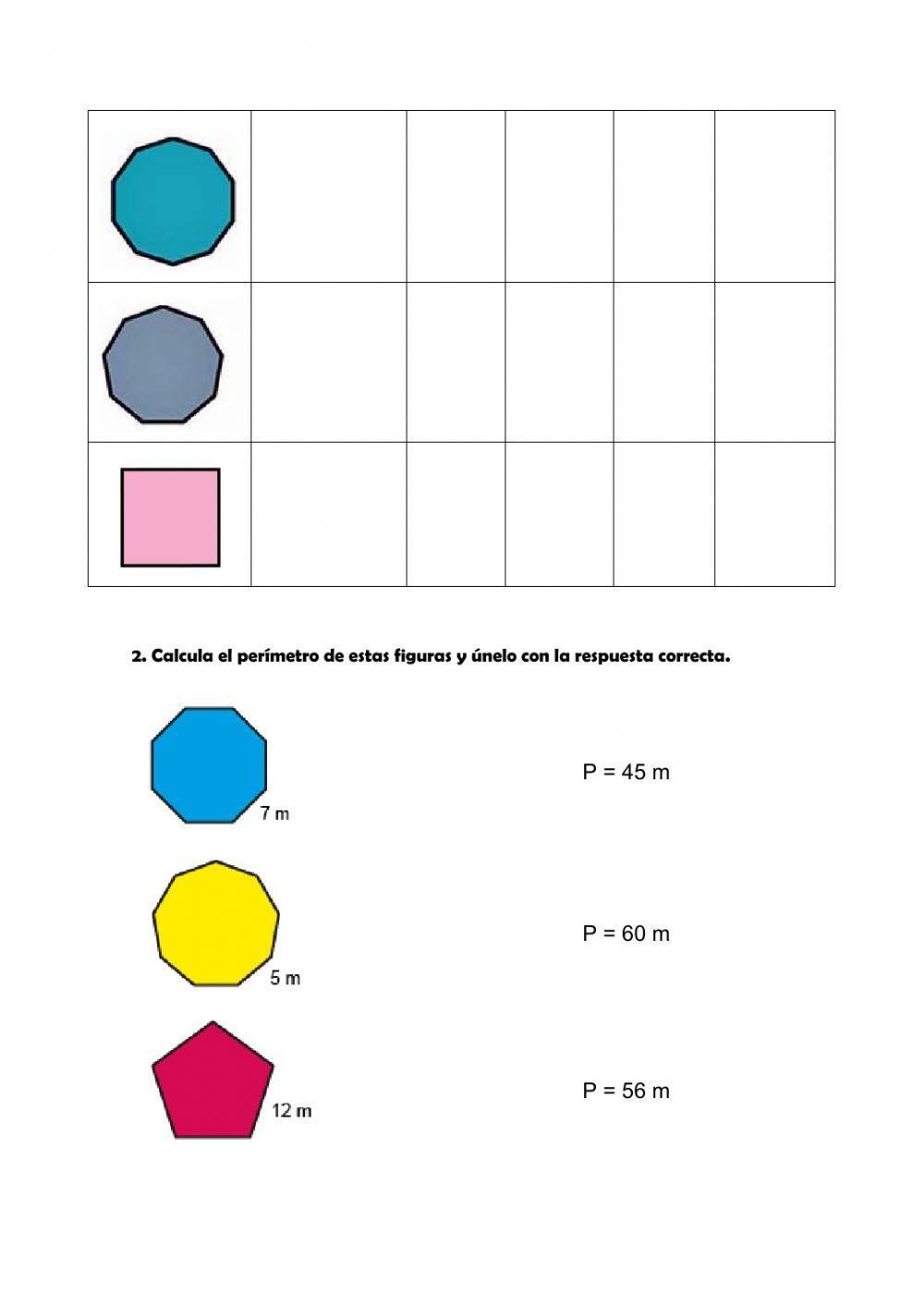 Clasificación polígonos y perímetro