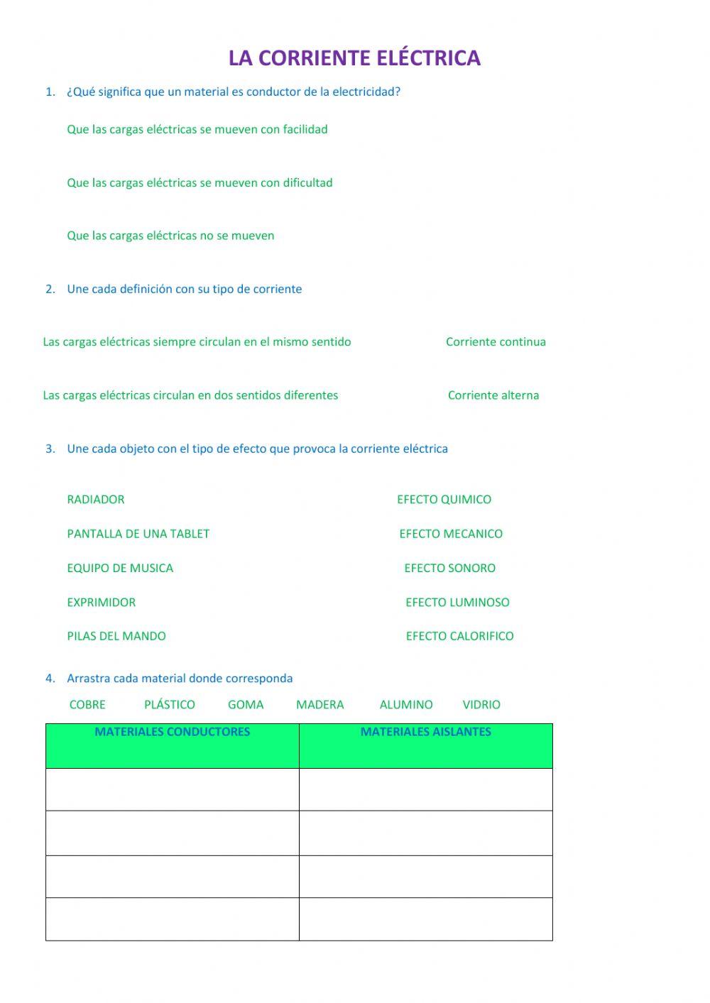 Las corrientes electricas