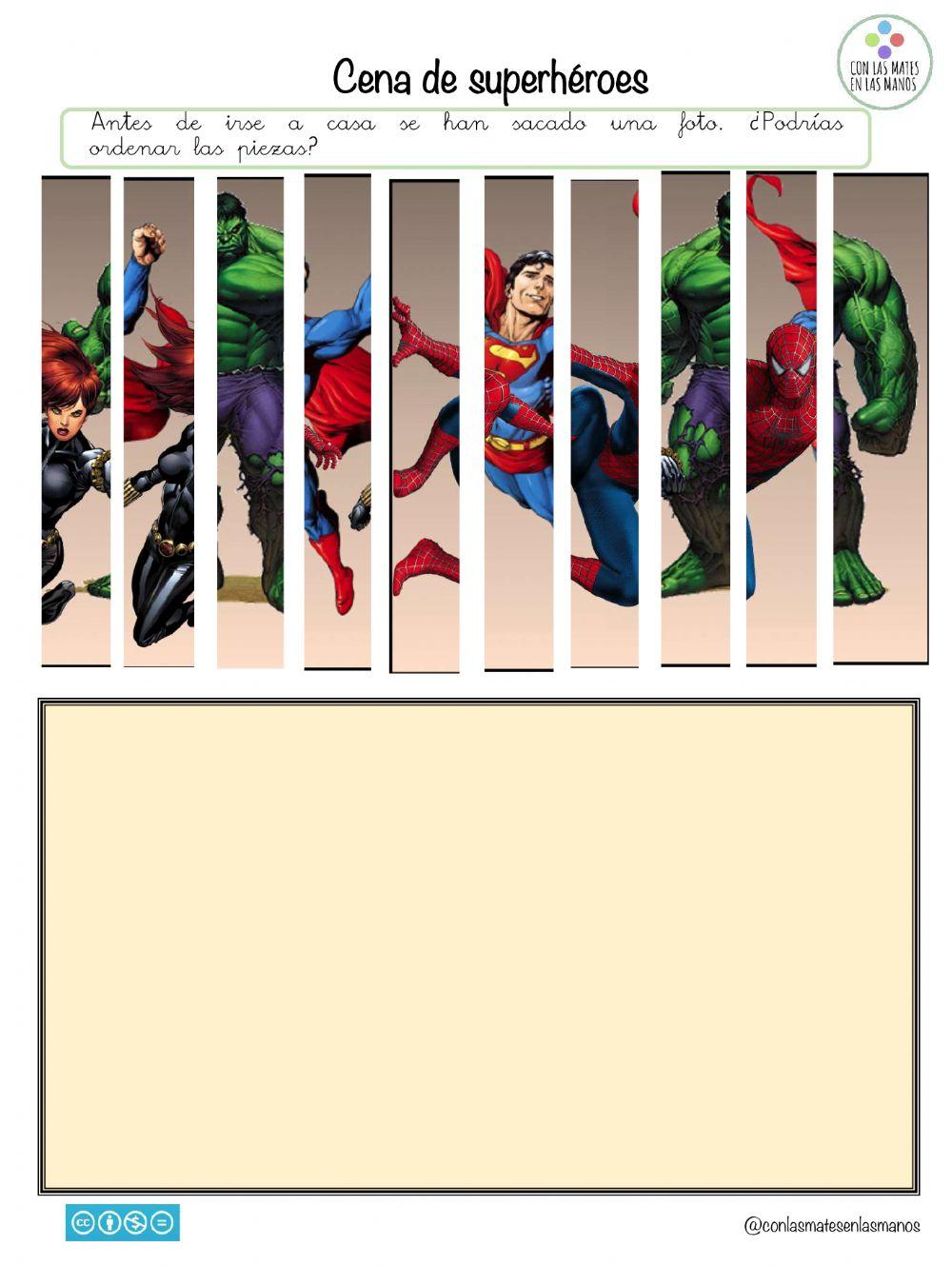 Cena de superhéroes1