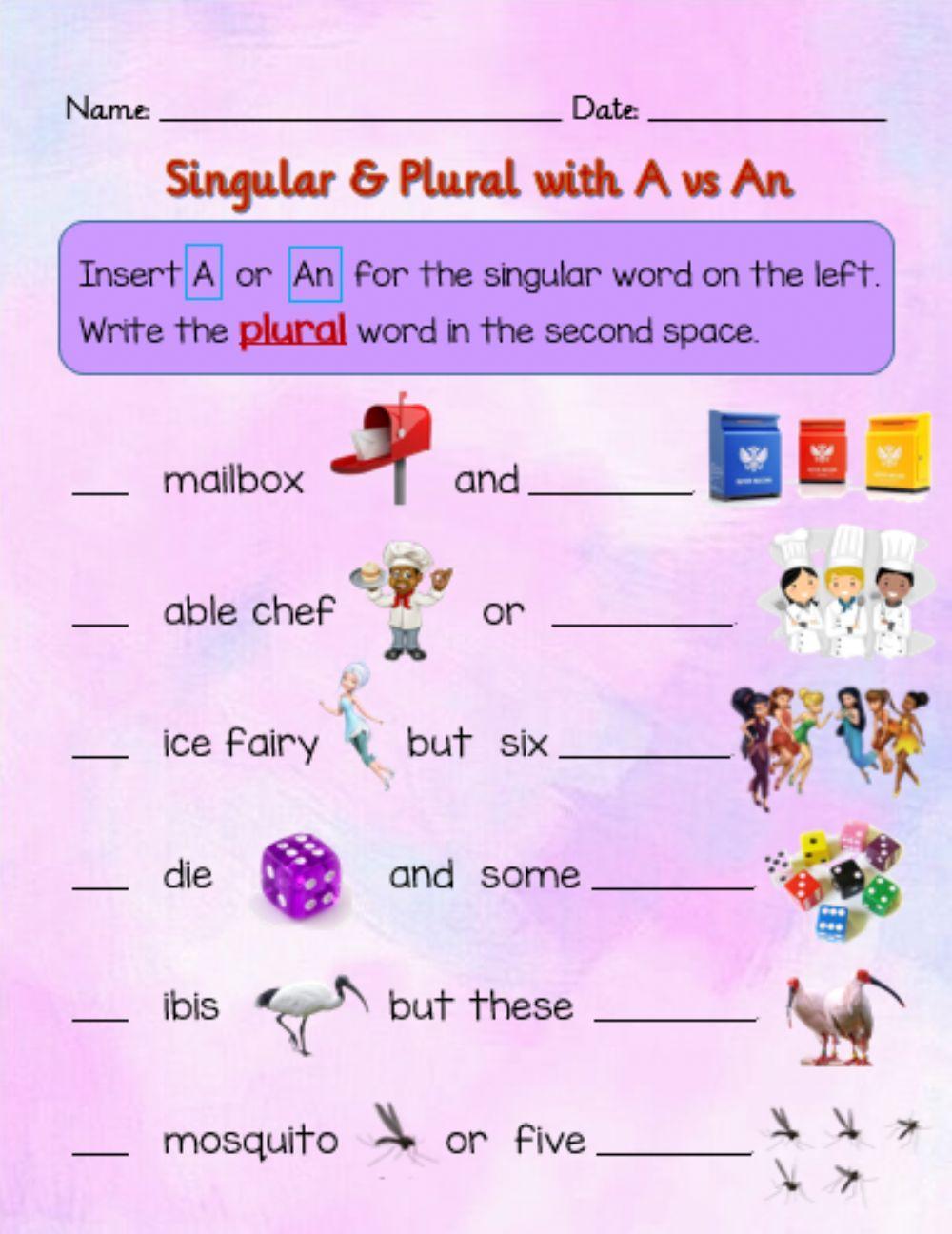 Singular & Plural & Article