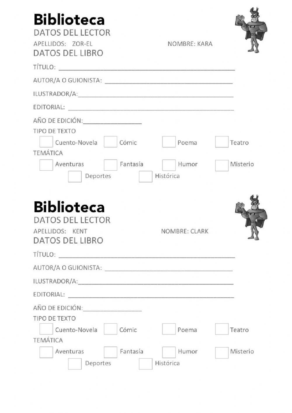 La biblioteca de los superhéroes