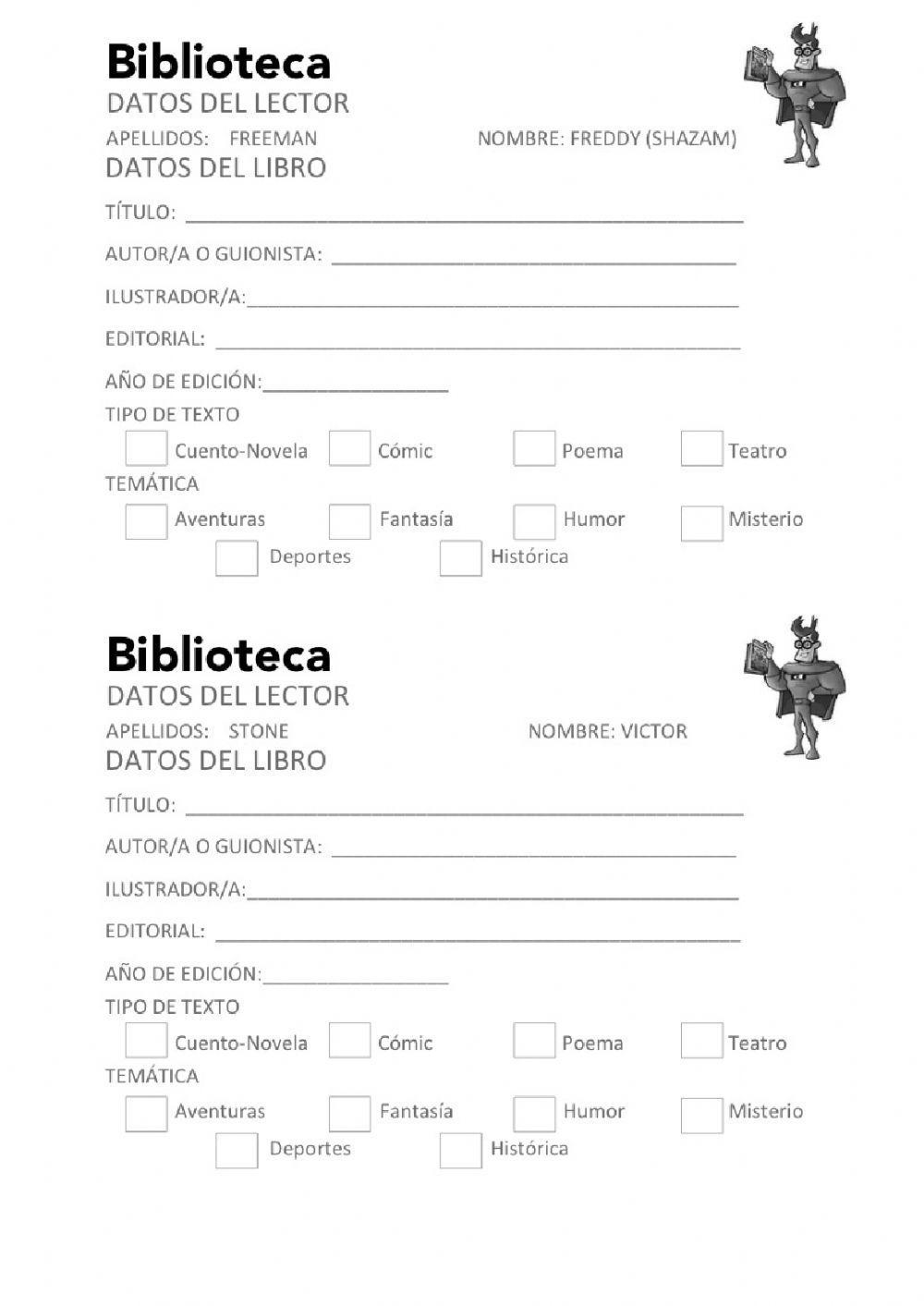 La biblioteca de los superhéroes