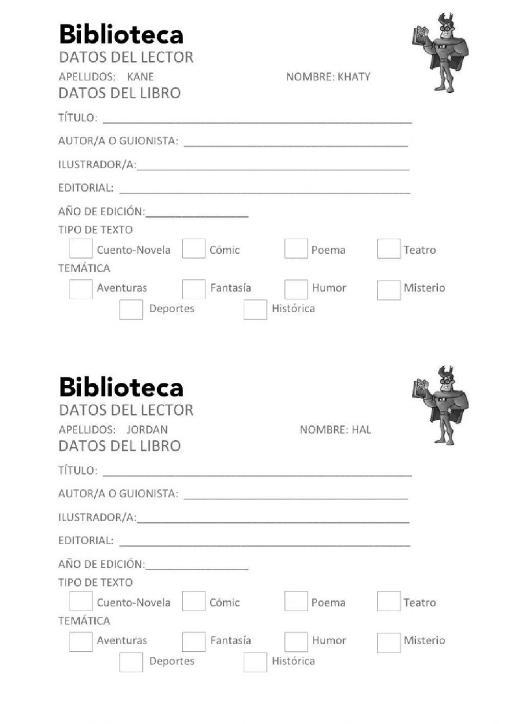 La biblioteca de los superhéroes