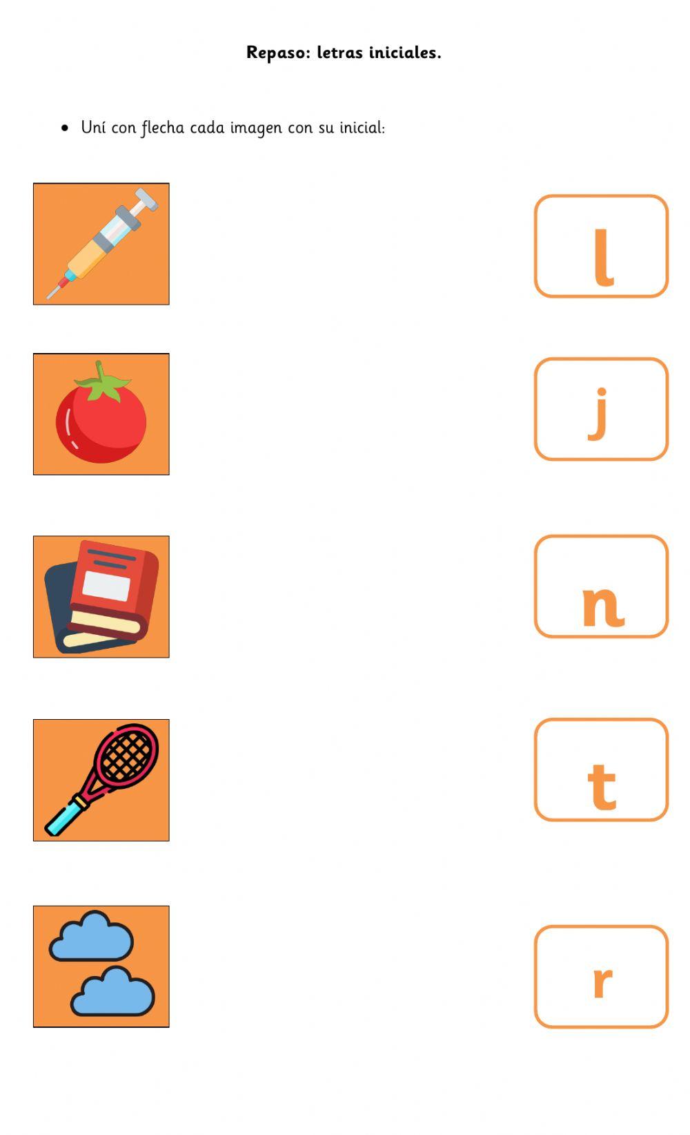 Repaso letra inicial