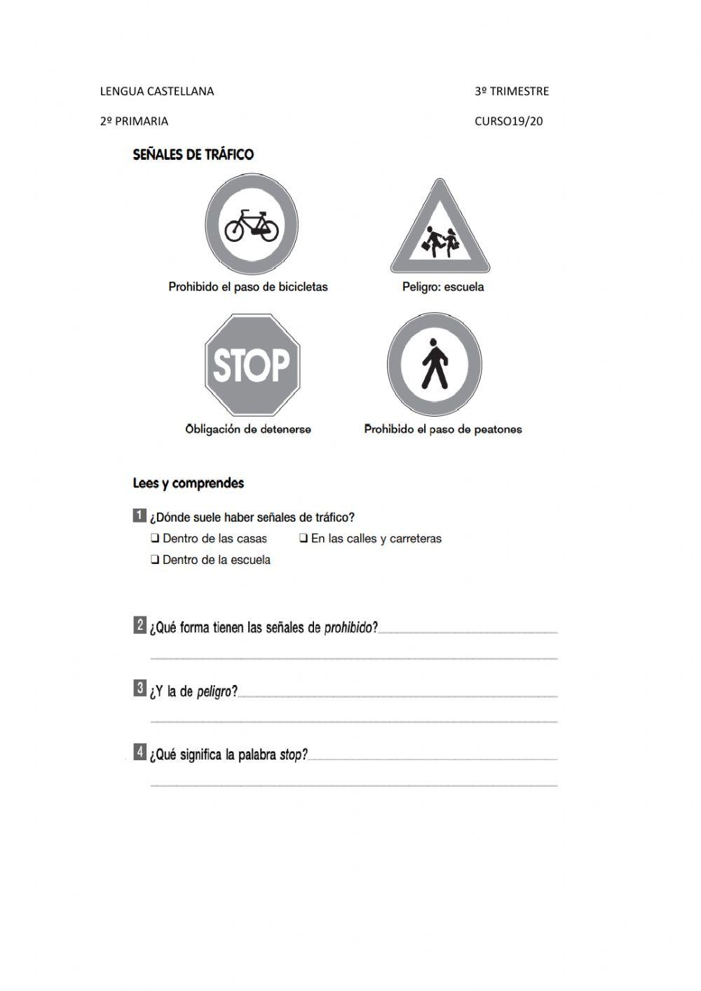 Las señales de tráfico