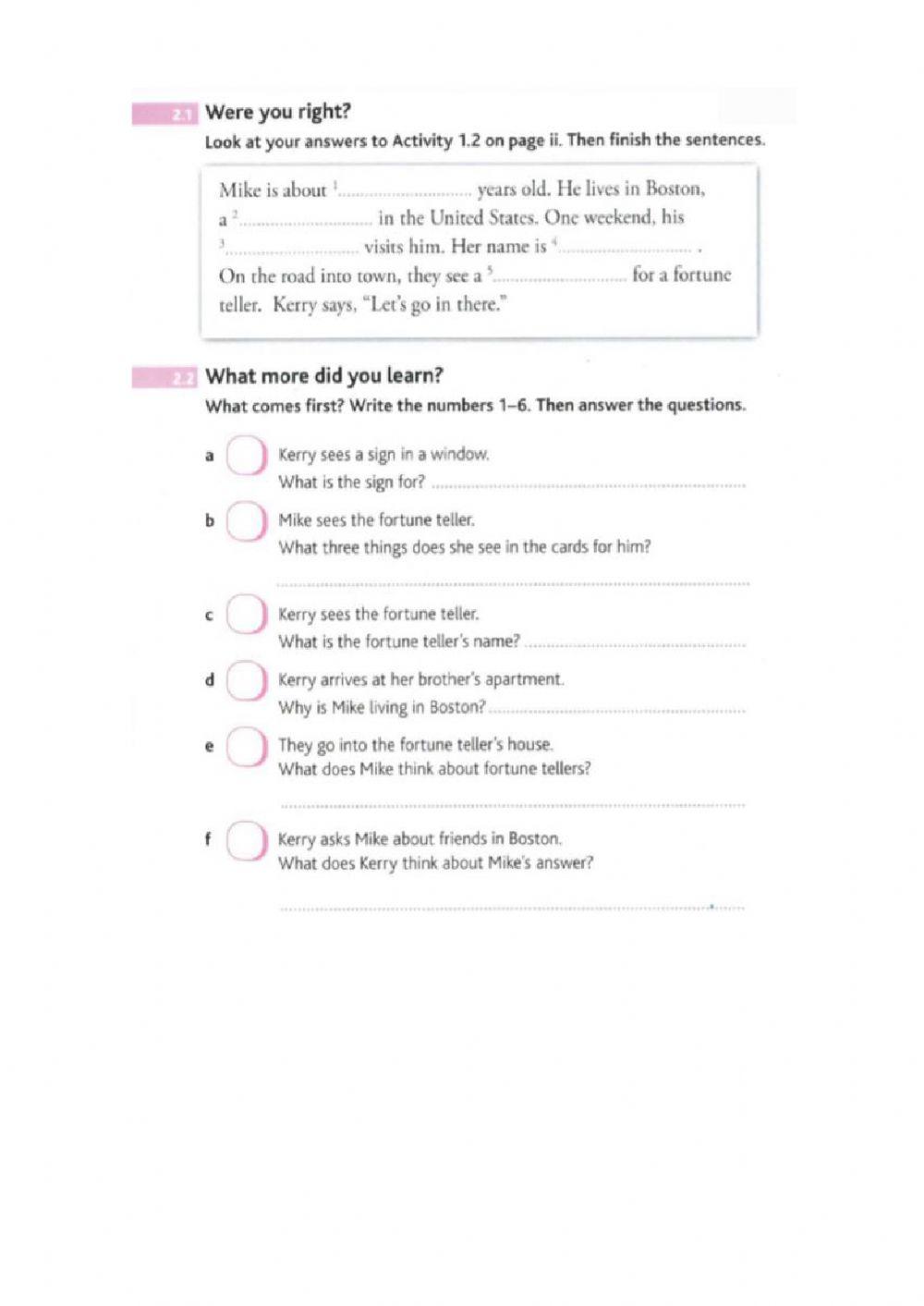 Text: A Good Day, a Bad Day (p.6)