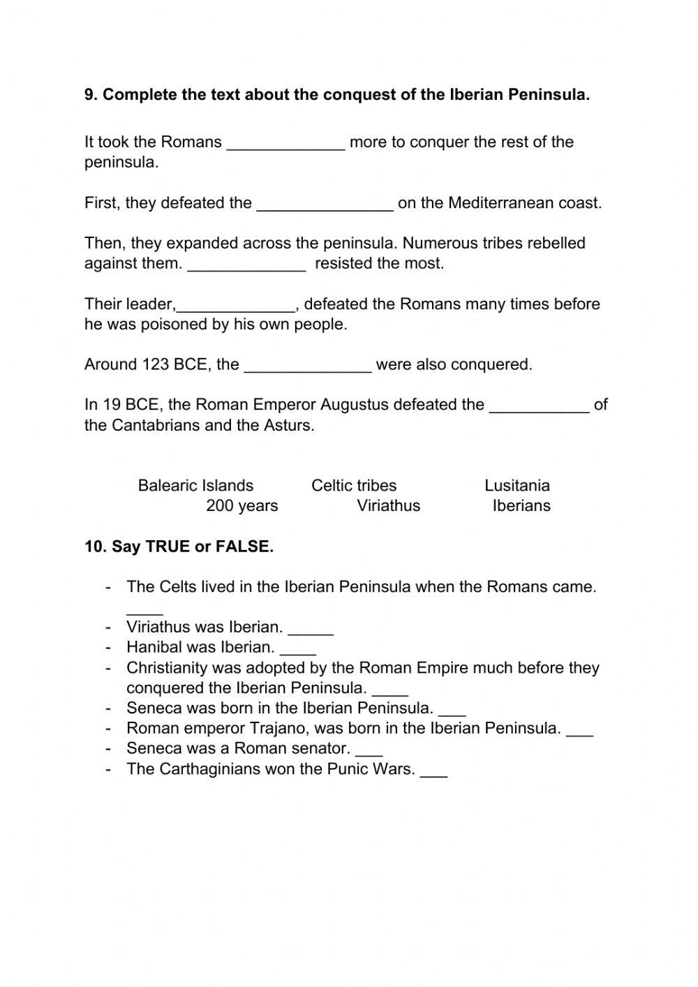 Ancient Ages in the Iberian Peninsula