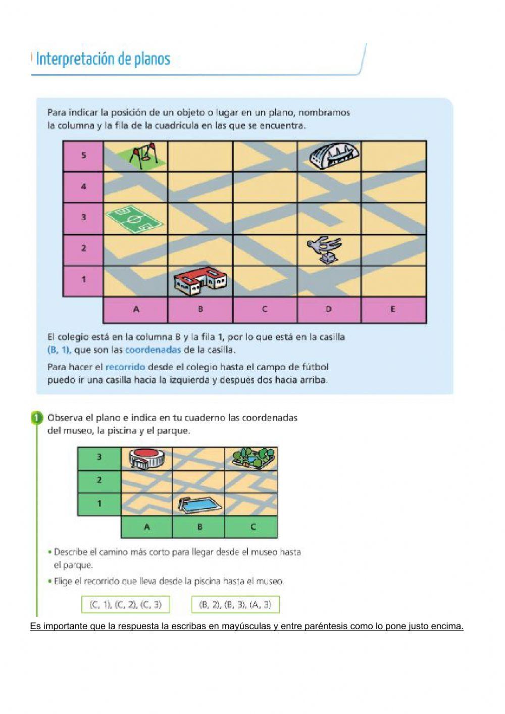 Planos y pictogramas