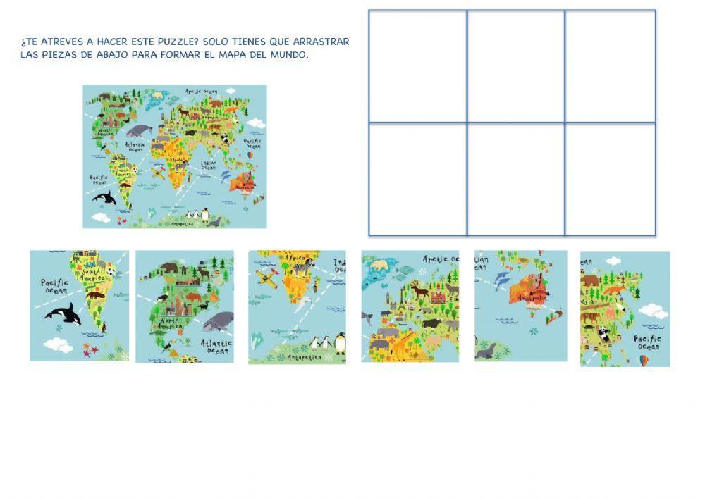 Puzzle mapamundi
