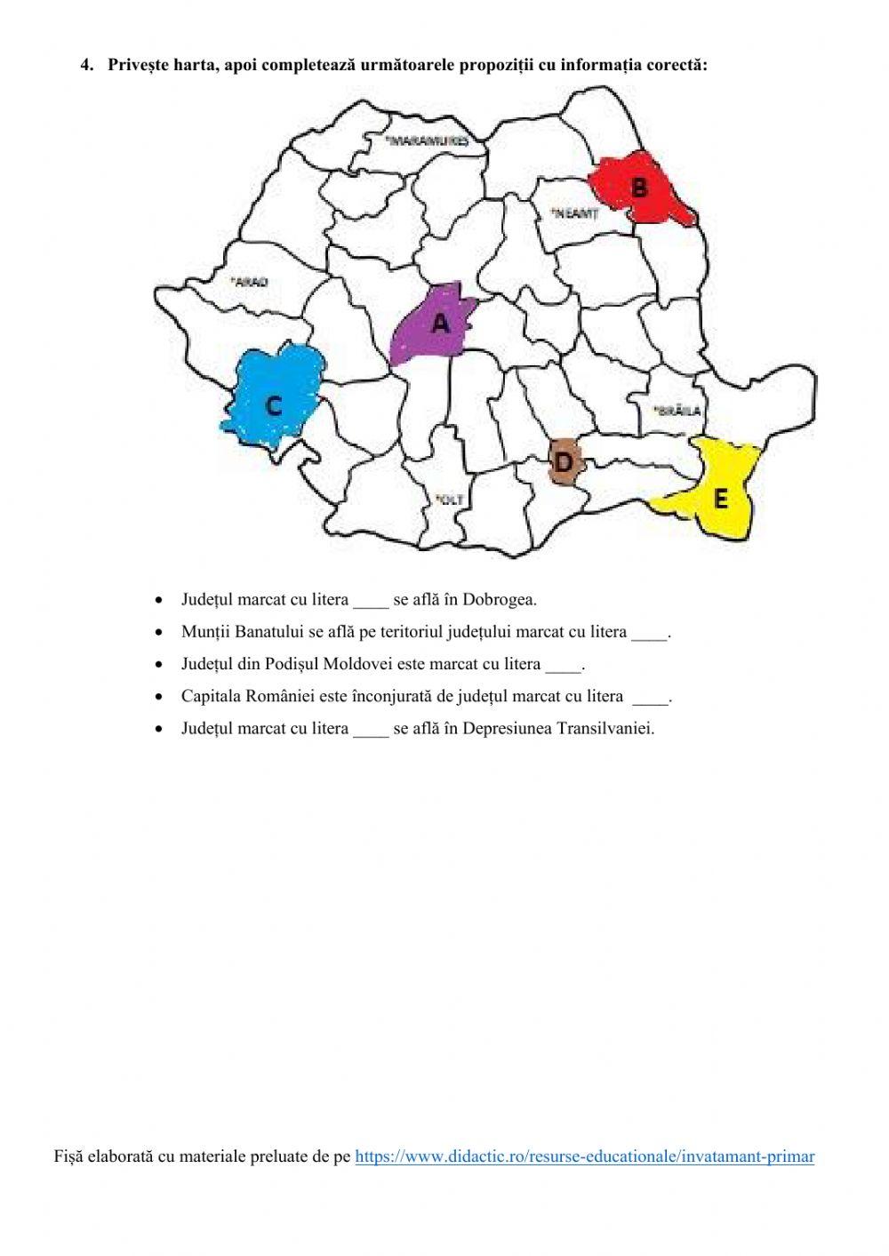 România - elemente de geografie regională