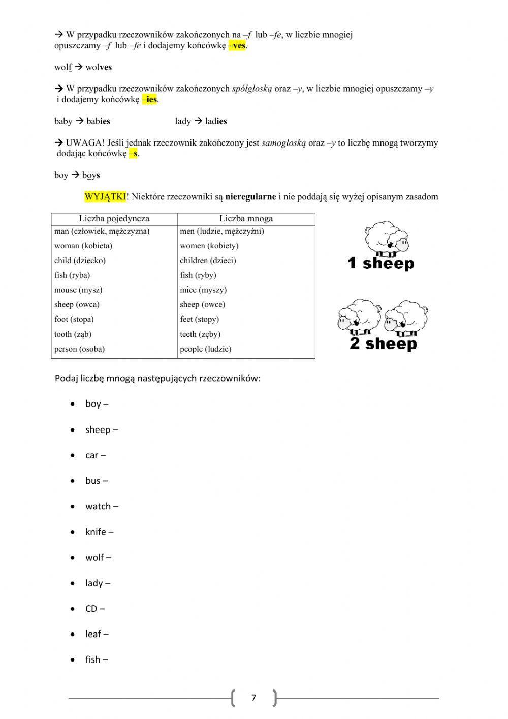 English grammar - gramatyka angielska (podstawy)