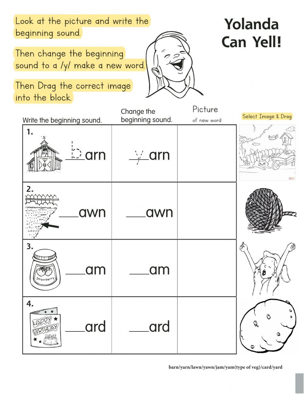 Grade R - Phonics - Y