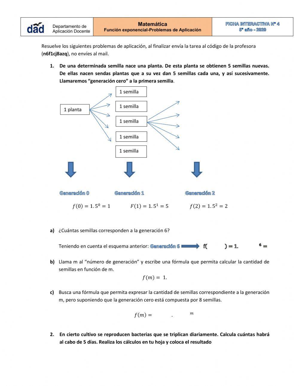 Problemas func exponencial