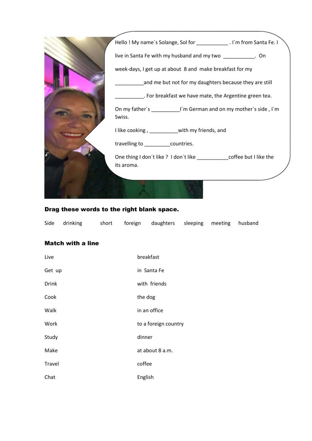 Introducing yourself