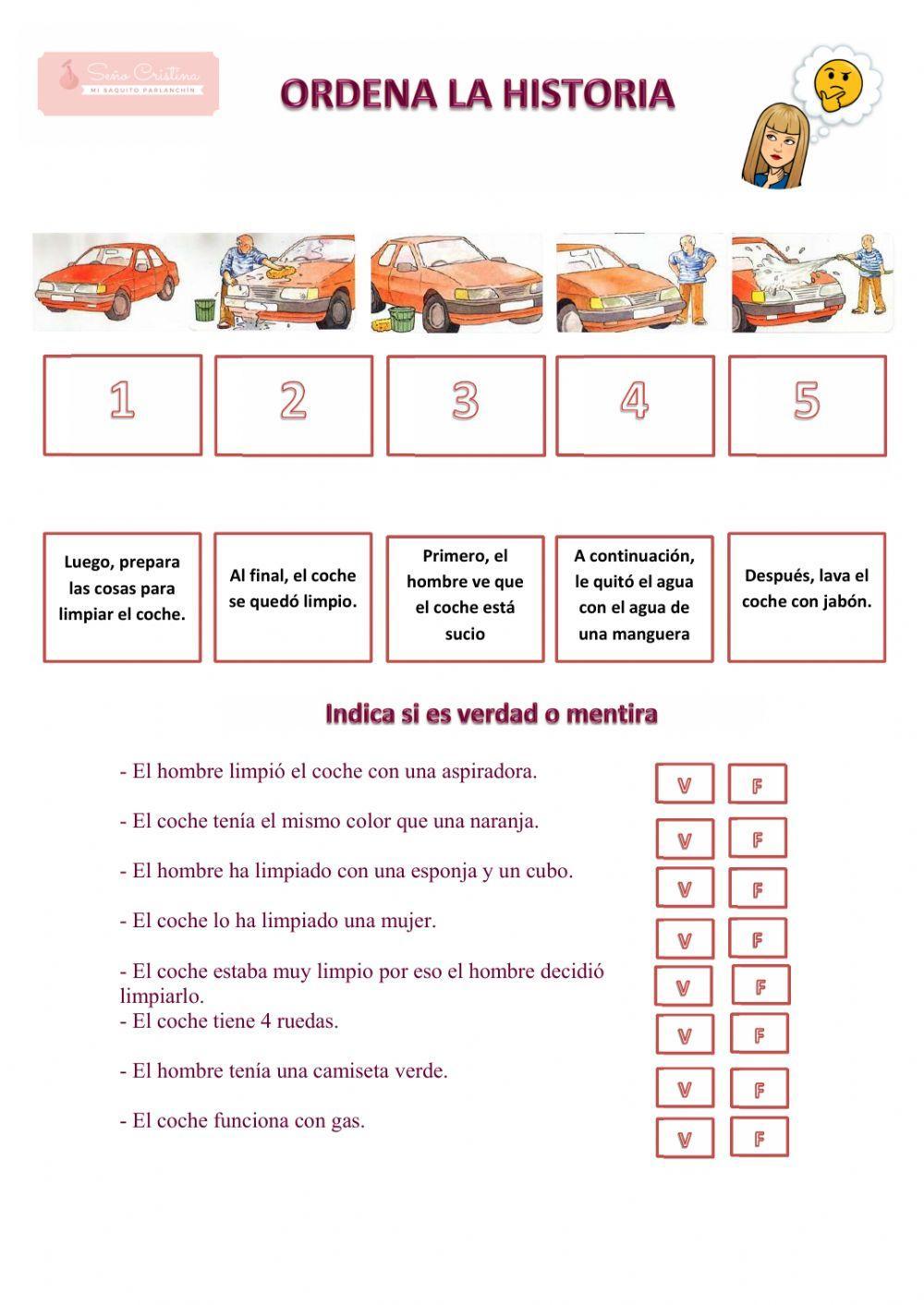 Secuencia temporal coche y absurdos