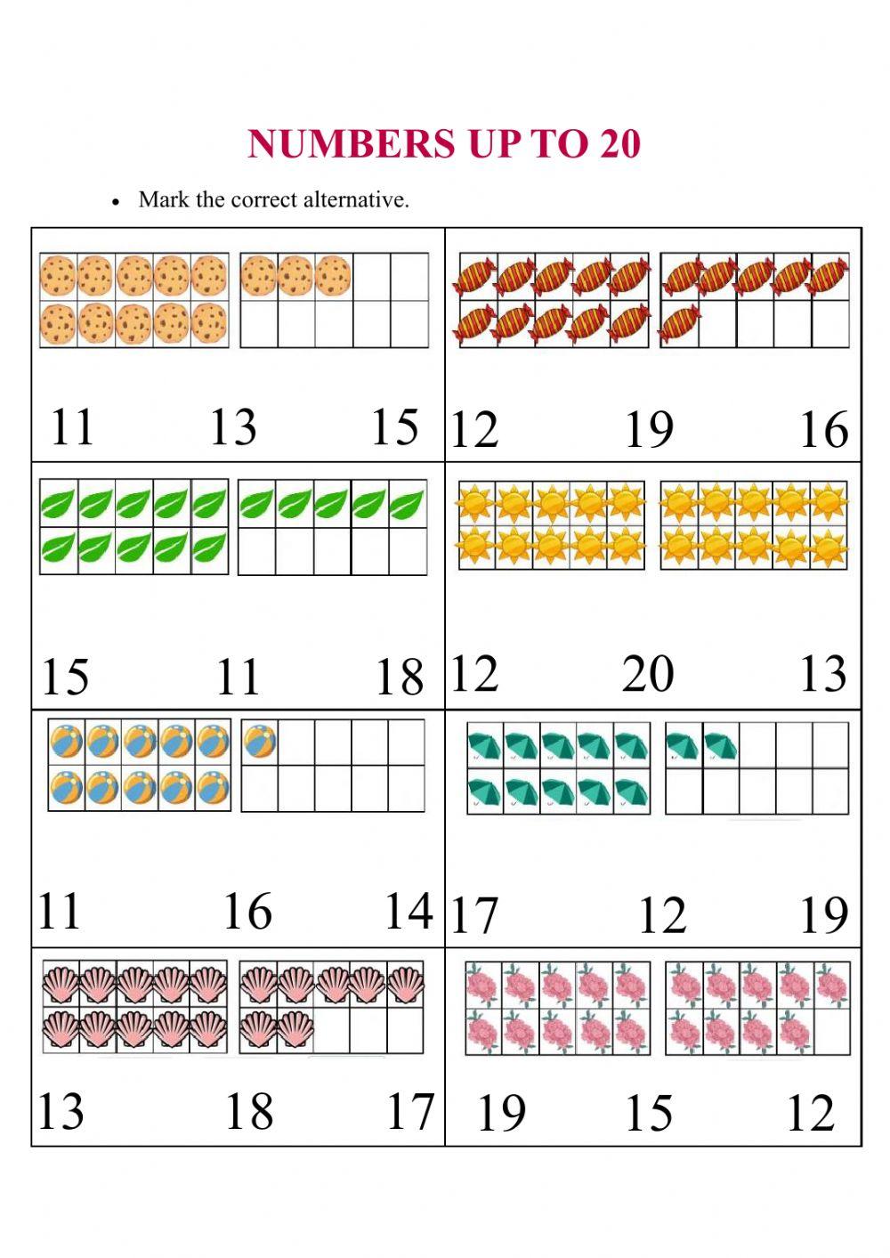 Numbers up to 20