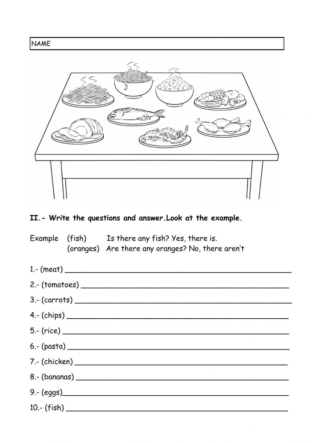 REVIEW THERE IS THERE ARE AND SHORT ANSWERS