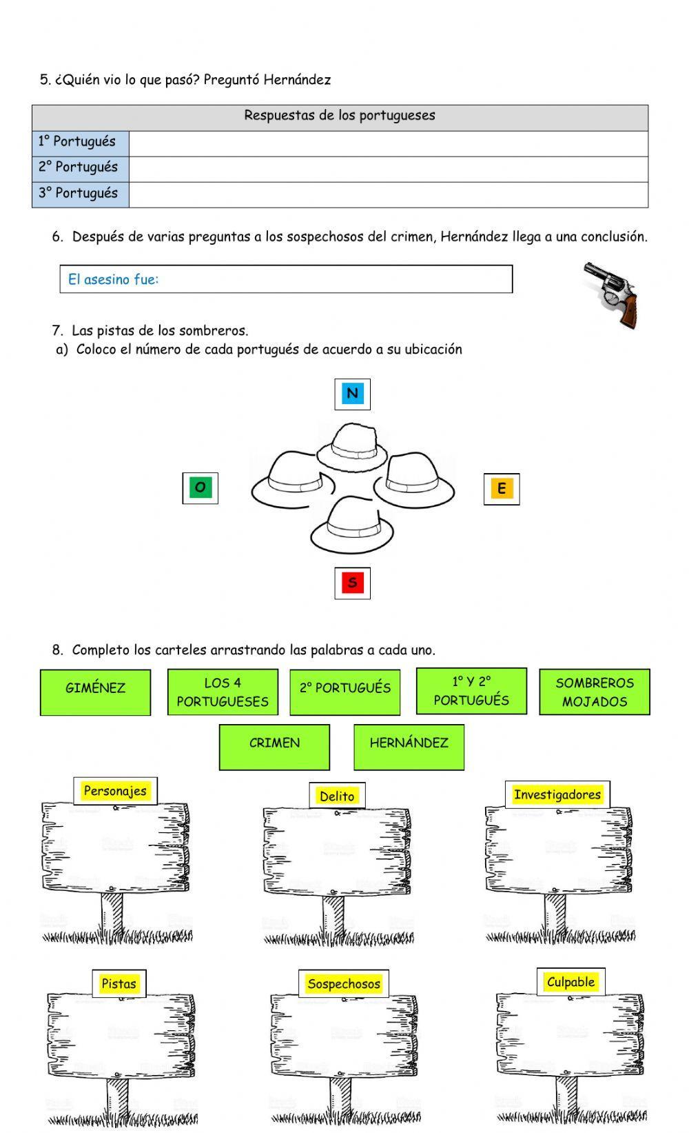 Actividades del cuento Los 3 Portugueses