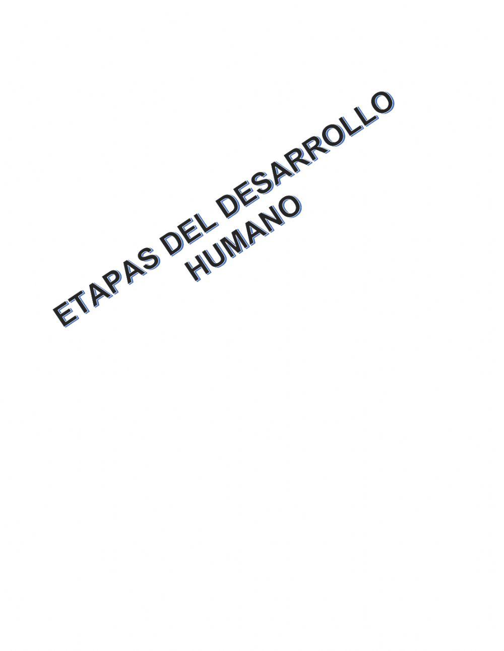 Etapas del desarrollo humano